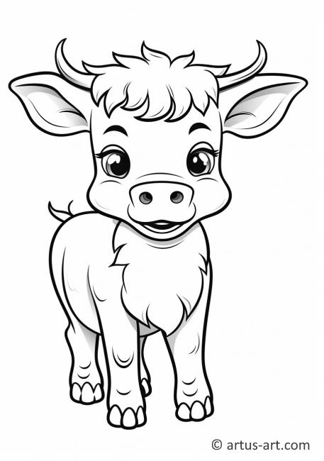 Cattle Coloring Page